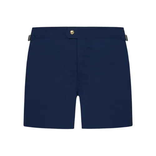 TOM FORD Blue Men's Casual Shorts TOM FORD Синий Мужские Повседневные Шорты
