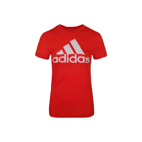 Adidas Женские футболки красного цвета
