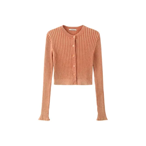 CUBIC Slim Fit Трикотаж Женский Охра Оранжевый