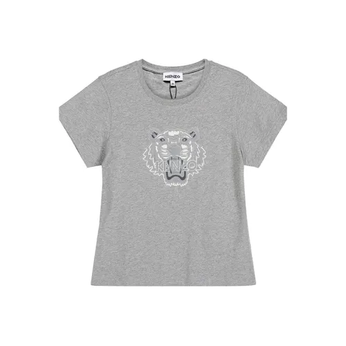 KENZO Жемчужно-серые Женские Т-рубашки