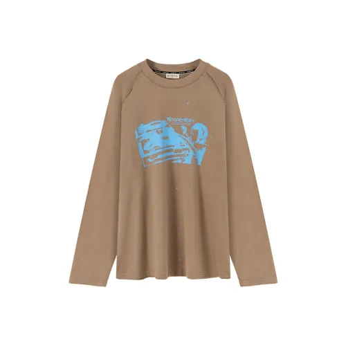 NO ONE ELSE T-рубашка Женская Серый Кофейный