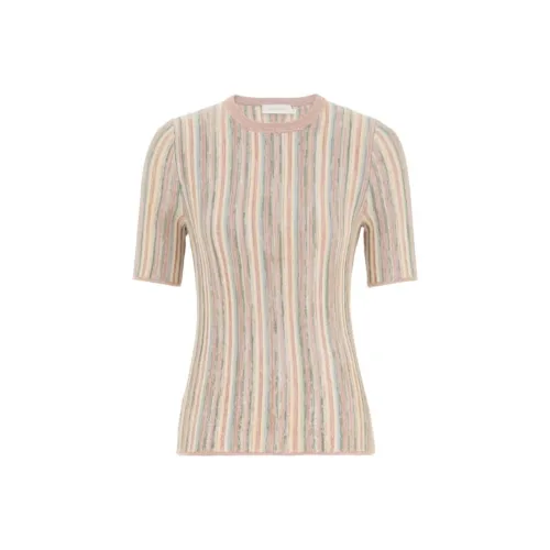 Zimmermann SS25 Стандартная T-рубашка Женская Многоцветная