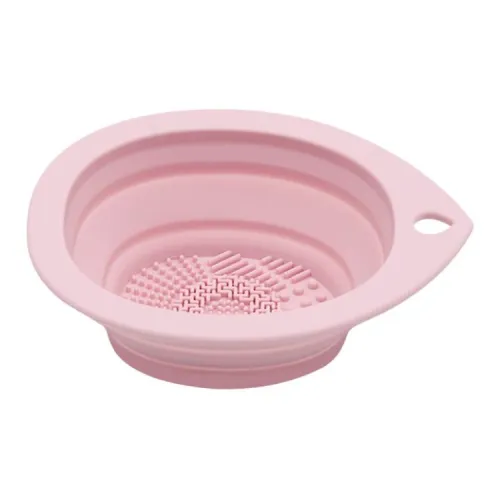 SHUXIAOSHE Розовый Силиконовый Складной Чашка для Чистки Портативный
