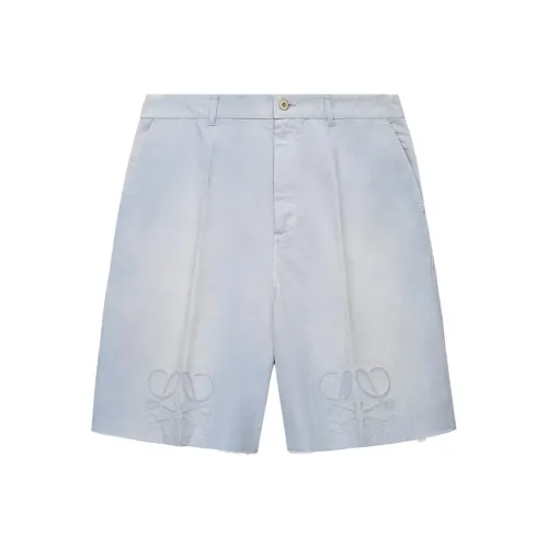 LOEWE Paula's Ibiza SS25 Повседневные шорты Мужской Небесно-голубой