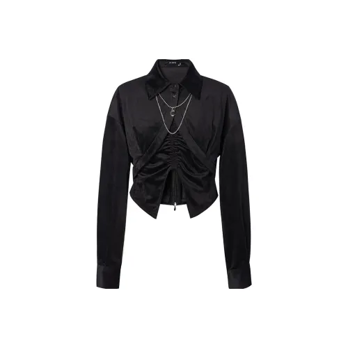 I'M ONE Черный Женские Короткие Топы