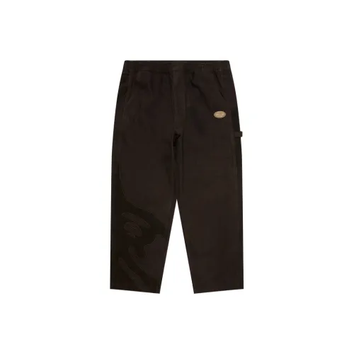 Aape FW24 Повседневные брюки Мужские Коричневые