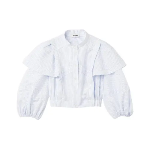 SANDRO A351/Белый Женские Короткие Топы