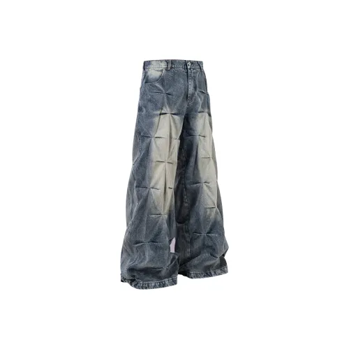 HANGE Синий Унисекс Джинсы