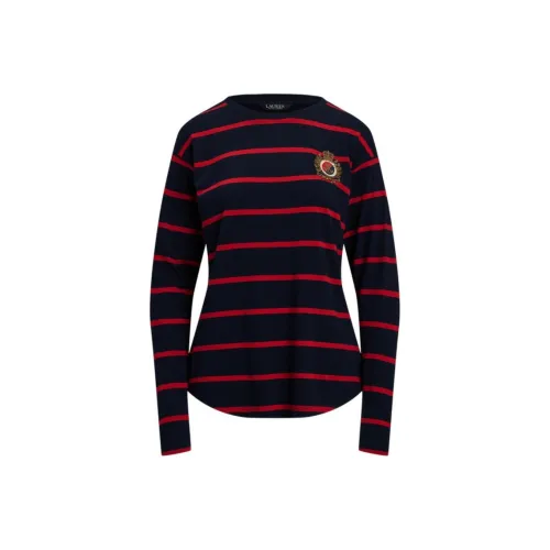 Polo Ralph Lauren SS25 Стандартная T-рубашка Женская Синий Красный