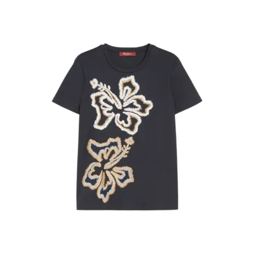 MaxMara Стандартная T-рубашка Женская Темно-синий