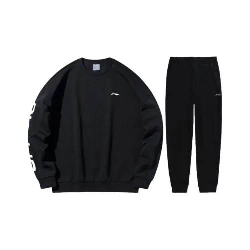 LiNing Table Tennis Series Худи Комплект Мужской Черный + Черный