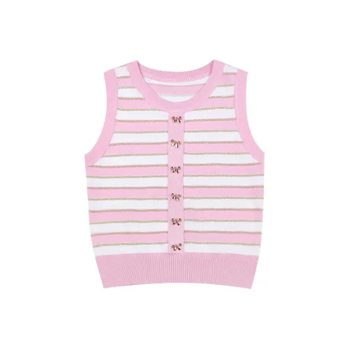 Geyini SS24 Майка Женская Розовая с Полосами