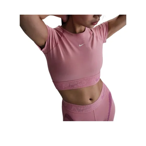 nike ProDri Форма T Рубашка Женская Элемент Розовый Daring Ягода Розовый цвет пены Белый