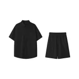 Black Set (Black Top + Black Shorts)  
Черный комплект (Черный топ + Черные шорты)