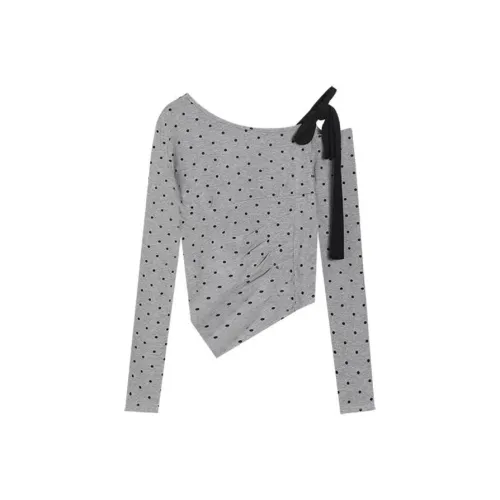 PLAY BUSH Серый Женские T-рубашки