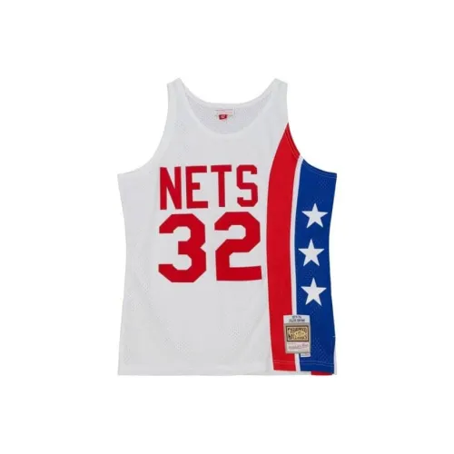 Mitchell Ness Белая мужская баскетбольная футболка
