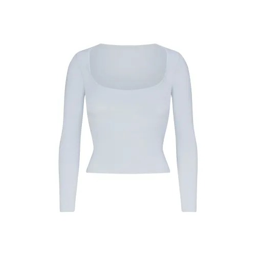 Skims Дзен-синий/Дзен-синий Женские футболки