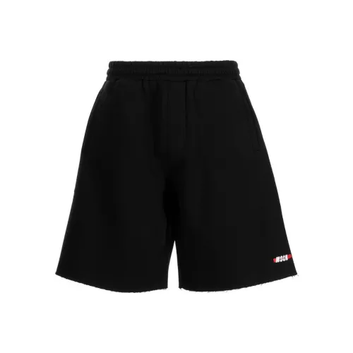 MSGM Черные Мужские Спортивные Шорты