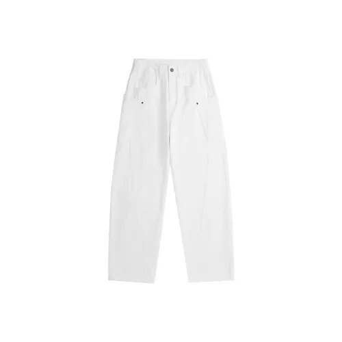 A3G4 Белый Унисекс Джинсы