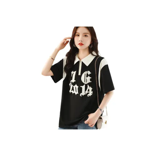 X MOOM Черные Женские Футболки