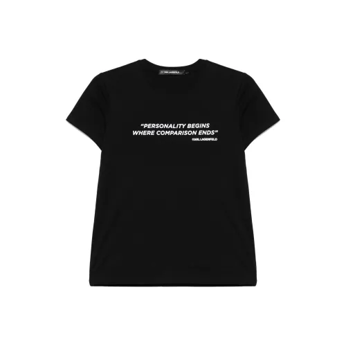 KARL LAGERFELD Стандартная футболка женская черная