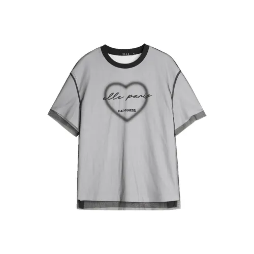 ELLE T Рубашка Женская Черный Белый