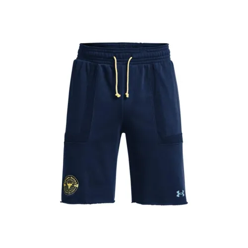 Under Armour Темно-синие спортивные шорты для мужчин