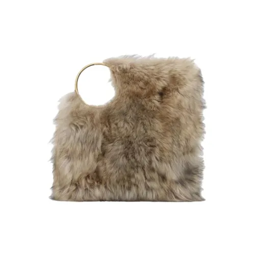 Alaia Lambskin Tote Bag Shopping Bag Crossbody Bag Extra Large Women's Sand Black