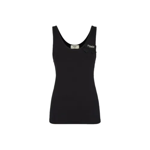 FENDI Черные Женские Майки