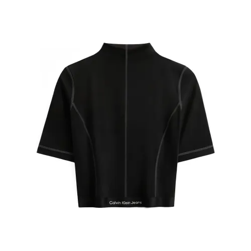 Calvin Klein Космический черный BEH Женские футболки