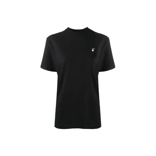 Off Белый SS21 Черный Женские Т-рубашки