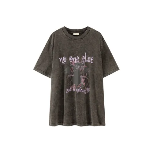 NO ONE ELSE Черная унисекс футболка