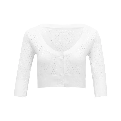 Nodress Белый Женский Короткий Топ