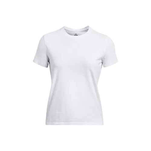 Under Armour Movement T Рубашка Женская Белая Металл Серебряная