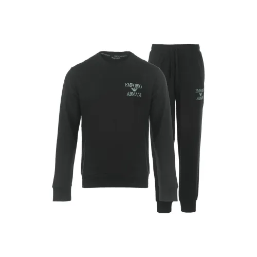 EMPORIO ARMANI FW23 Комплект Свитшот Мужской Черный