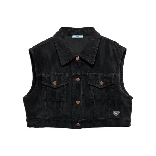 PRADA FW24 Майка Женская Черная