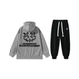 Утепленный с флисовой подкладкой Светло-серый Комплект