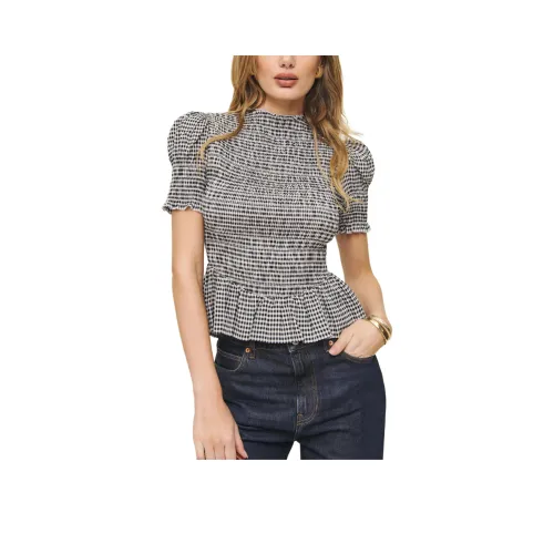 Reformation T-Shirt Женская Черный Белый