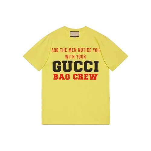 GUCCI Жёлтые Женские T-рубашки
