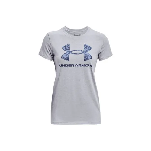 Under Armour Прямой крой T-рубашка Женская Серый