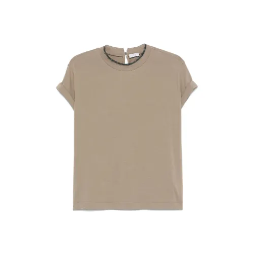 Brunello Cucinelli Оливковые Женские Рубашки T