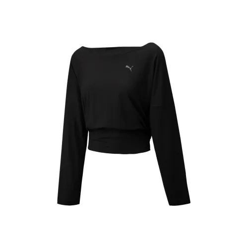 PUMA Черные Женские Короткие Топы