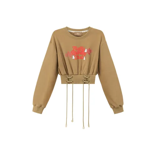 CHUU Rabbit New Year Series Длинный рукав Т-рубашка Женская