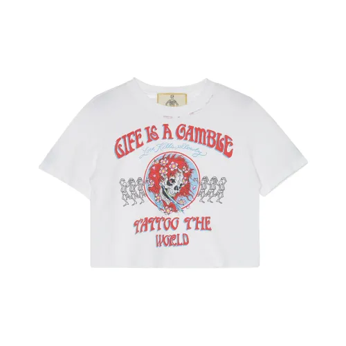 Ed Hardy Белый E1OBW046 Женские Короткие Топы