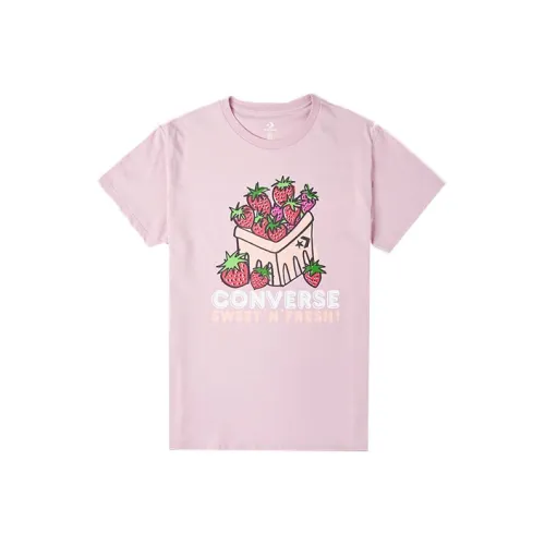 Конверс T Shirt Женская Розовая Фиолетовая