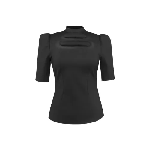 SIQIZ Черные Женские Футболки