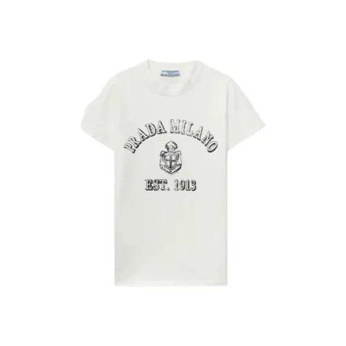 PRADA Белые Женские T-рубашки