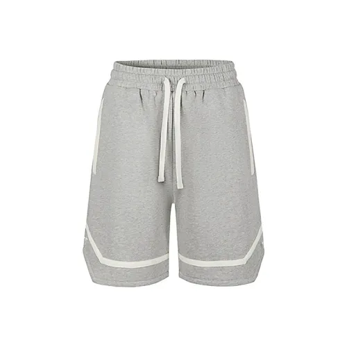 YLDP Серые Унисекс Спортивные Шорты