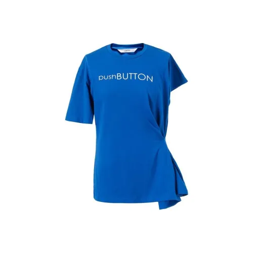 PushBUTTON Синие Женские Футболки