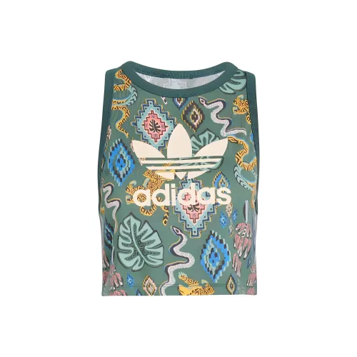 Adidas Originals X FARM RIO Майка Женская Минеральный Зеленый